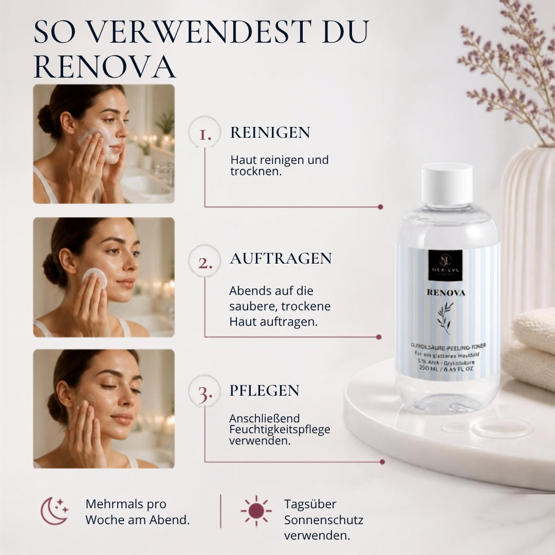 RENOVA Glykolsäure-Peeling-Toner