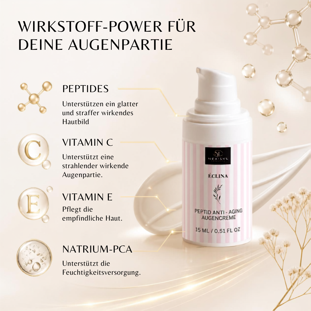 ÉCLINA Peptid Anti - Aging Augencreme