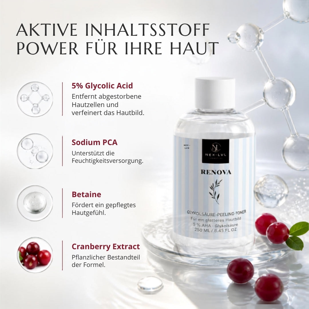 RENOVA Glykolsäure-Peeling-Toner