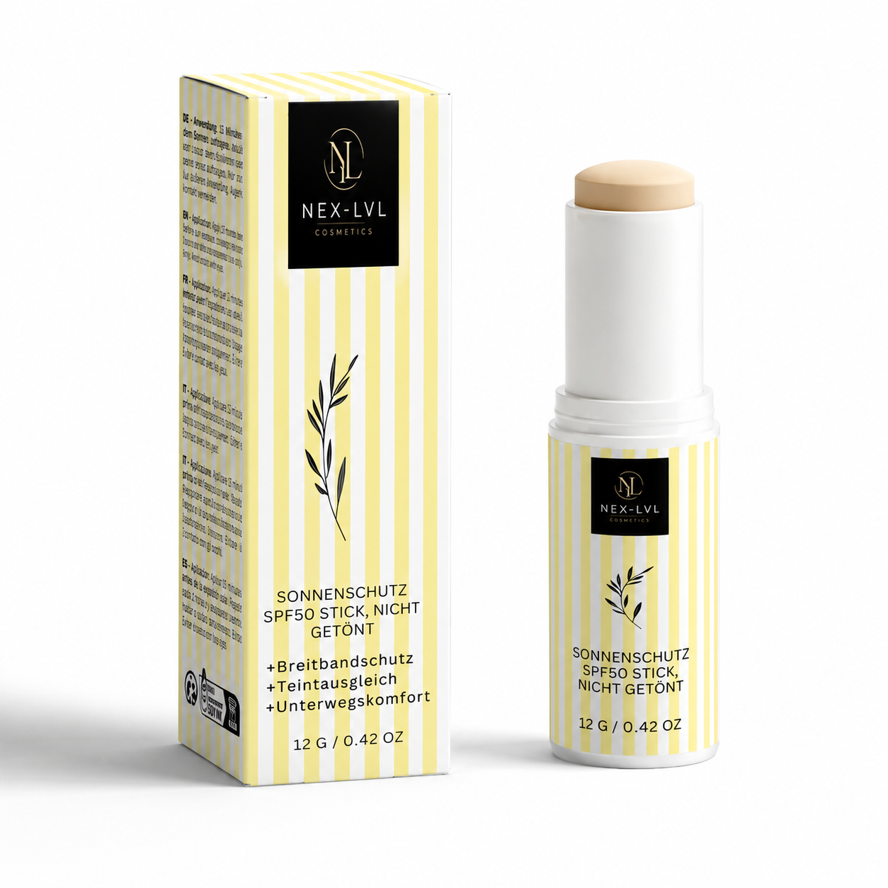 Sonnenschutz SPF50 Stick, nicht getönt