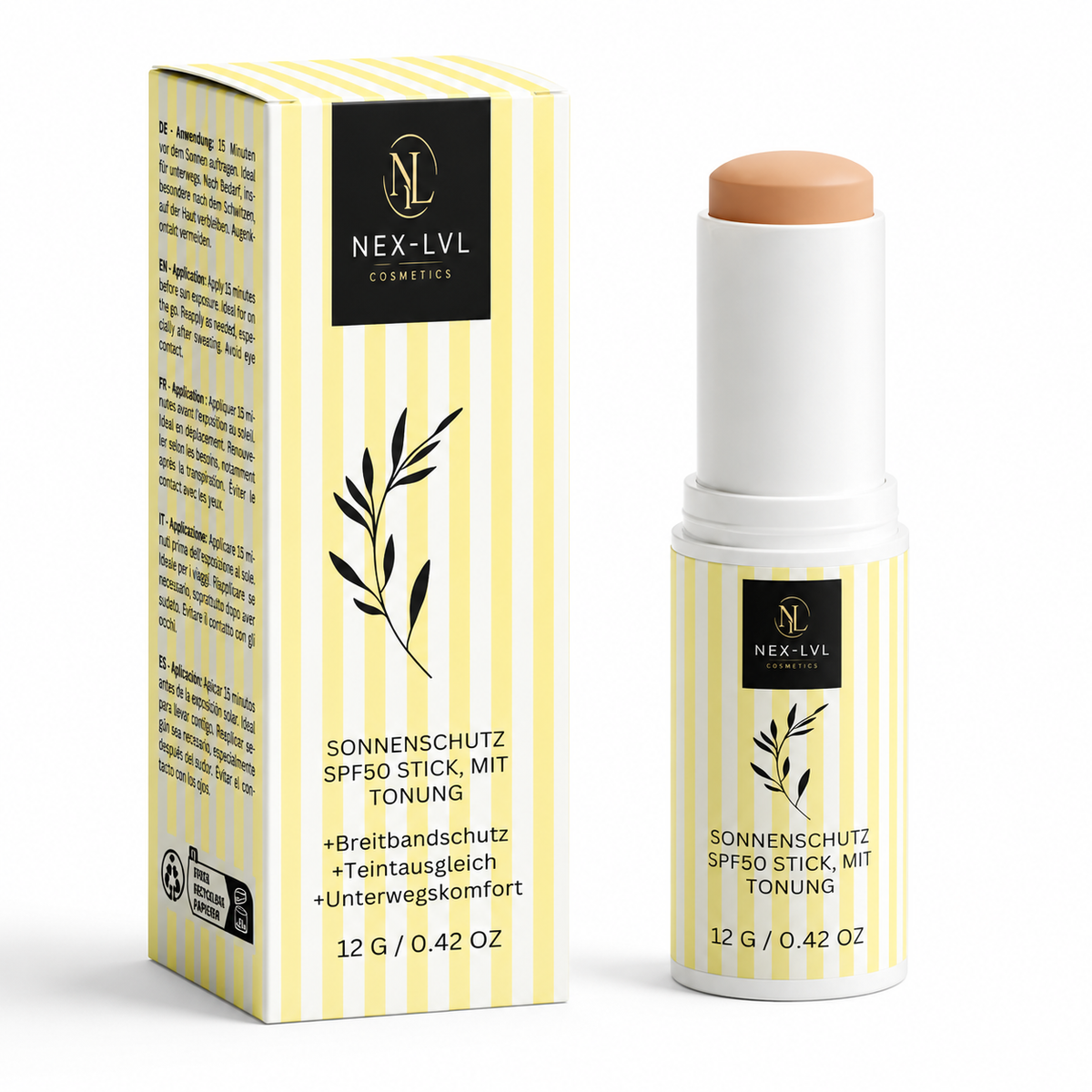 Sonnenschutz SPF50 Stick, mit Tönung