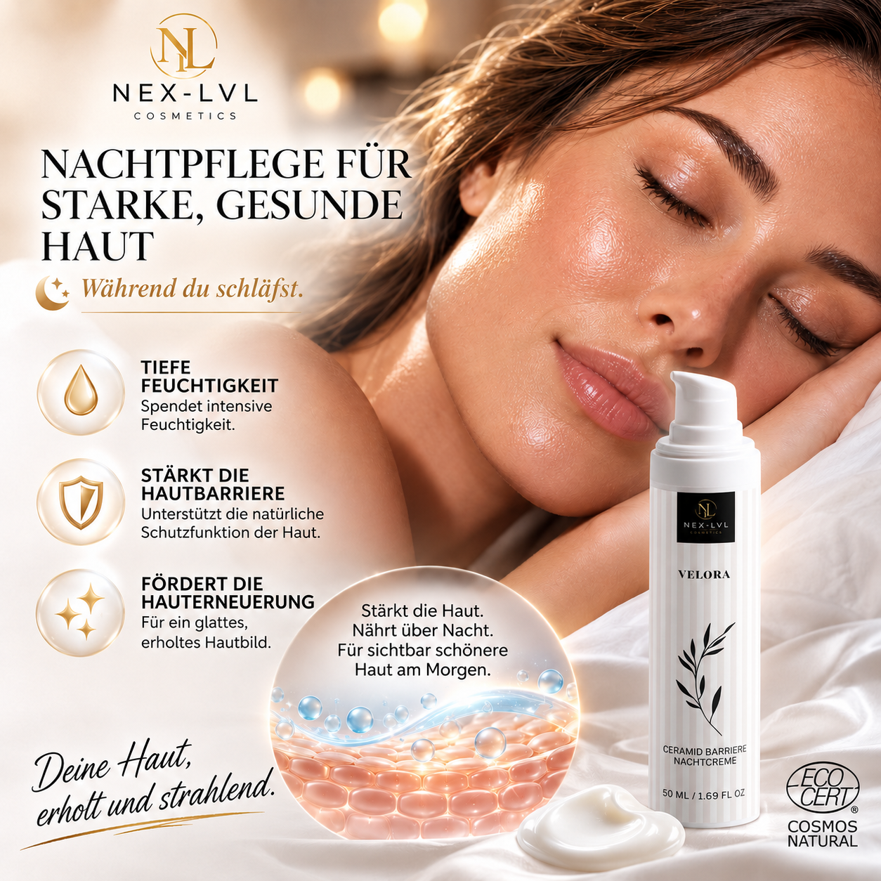 VELORA Ceramid Barriere Nachtcreme
