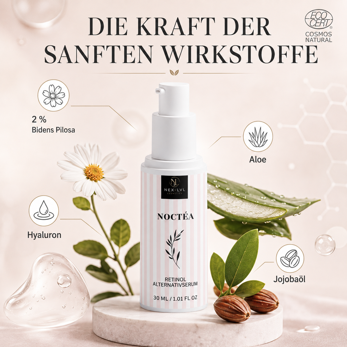 NOCTÉA Crème Retinol Alternative Feuchtigkeitscreme
